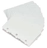 CardPlus Cartoncino in plastica PVC con punzonatura Keytag bianco (VPE: 100 pezzi)