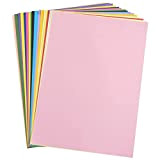 Carehabi - A4 da 80 g/m² 20 colori, 100 fogli di carta colorata, carta per fotocopiatrici, carta colorata per fai ...