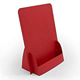 Caribic Color Sunset Rosso A5 - Supporto pieghevole per flyer, cartone, riciclabile, salvaspazio