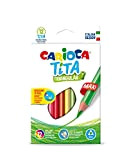 Carioca Maxi TITA, Matite Colorate, Set di Matite Maxi in Resina Triangolari, Pastelli per Bambini e Adulti, Ideali per Disegnare ...