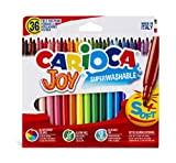 CARIOCA Pennarelli Joy Box, Pennarelli Colorati per Bambini con Punta Fine, Ideali per Disegnare e Colorare, Super Lavabili, Colori Assortiti, ...