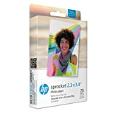 Carta fotografica HP esclusiva per HP Sprocket Plus Instant Photo Printer, (5,8 x 8,6 cm), 20 fogli con retro adesivo ...