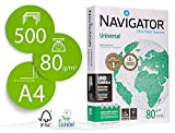 Carta Navigator Universal Premium A4 80 gr Per Fotocopie Fronte Retro E Stampe A Colori 1 Risma Da 500 Fogli