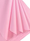 Carta velina rosa 25 fogli grandi, senza acidi, perfetta per confezioni regalo, stoccaggio, imballaggio, arte e artigianato, confezione sfusi per ...