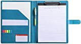 Cartellina porta documenti con tasca interna, per blocchi per appunti in formato lettera standard A4 Turquiose
