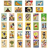 Cartoline, IOSCDH 32 Cartoline Retrò, Anime, Set di Cartoline, Cartolina di Film, Collage da Parete, Cartolina Vintage,Immagine Estetica per Collage ...
