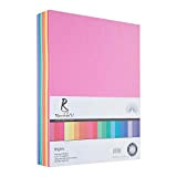 Cartoncino colorato di alta qualità, 21,6 x 27,9 cm, colori vivaci assortiti | 29,5 kg texture liscia, carta solida per ...