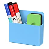 CaseBot Porta pennarelli magnetici cancellabili a secco, portapenne e cancellatore per lavagna, magnete, per scuola, ufficio, casa, frigorifero, armadietti e ...