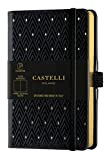 Castelli Milano DIAMONDS Gold Notebook 9x14 cm Notebook neutro Copertina Rigida Colore Nero 192 Pag