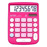 CATIGA CD-8185 - Calcolatrice per ufficio e casa, display LCD a 8 cifre, adatta per scrivania e in movimento, colore: ...