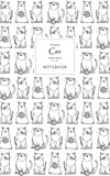 Cats Notebook - Ruled Pages - 5x8 - Premium Taccuino (Black and White)