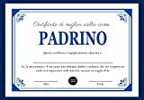 Certificato di Miglior Scelta Come Padrino, Attestato / Diploma Vuoi Essere il Mio Padrino, Idea regalo battesimo bimbo bimba, Personalizzato ...