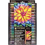 Chameleon Art Products - 25 Pastelli con 50 Colori (Perfettamente combinati) - Basta girare per sfumare