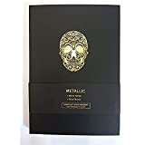 Charfleet NB86SKL Metallic Collection Skull A5 Diari Quaderno, Oro