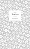 Christmas Snowflake Notebook - Ruled Pages - 5x8 Taccuino (Silver)