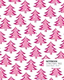 Christmas Tree Notebook (8x10 Taccuino) (White Pink)
