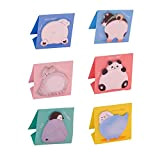 CHSG 6 Set Simpatici Animali Mini Note Pads Adesive, Rimovibili Self-Stick Notes 30 Fogli Per Pad Vari Usi Come Scuole, ...