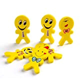 CHSYOO Set di gomme per emoticon Emoji 48 pezzi, regalo di favore per la festa di compleanno Festa di Natale ...