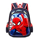 CHUANGOU Zaino per bambini Spiderman ， Borsa 3D impermeabile, Zaino Super Hero 3D Zaino Borse per bambini Campeggio Escursionismo.