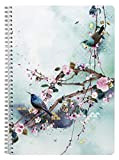 Clairefontaine 115587C Sakura dream, Quaderno spiralato, A4 - 21 x 29,7 cm, 148 pagine, a righe e margine, fantasie assortite