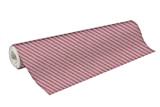 Clairefontaine 223873C - Rotolo di carta kraft ricurata riciclata, dimensioni: 50 x 70 cm, 70 g, motivo a righe rosa, ...