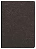 Clairefontaine - 795431C, Collezione Age Bag, Taccuino cucito con retro in tela nera, formato A5, 14,8 x 21 cm, 192 ...