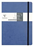 Clairefontaine Age Bag 793434 C Taccuino cucito Retro quadrato piccoli quadretti cover imitazione grana pelle 192 pagine 90 g 14,8 x 21 cm blu
