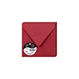 Clairefontaine Pollen - Set di 20 Buste, 140 x 140 mm, Rosso (Ribes)