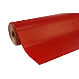 Clairefontaine - Rotolo di carta kraft a tinta unita, 250 x 0,7 m, colore: Rosso