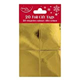 Clairefontaine X-25611-GTC - Confezione da 20 etichette regalo effetto lucido, colore: Oro