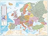 Close Up Poster Mappa dell'Europa XXL - con Bandiere (135cm x 100cm)