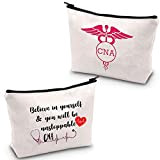 CNA Gifts - Assistente infermieristico certificato Regali CNA laureati regalo Believe in Yourself CNA Heartbeat Nurse Cosmetic Bag scuola di ...