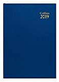 Collins 44-Blue 2019 - Agenda giornaliera 2019, formato A4, colore: Blu