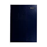 Collins Essential Agenda 2023, formato A4, giorno a pagina, colore: blu