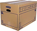 Confezione da 10 scatole di cartone con manici per traslochi, conservazione e trasporto ultra resistenti, 43 x 30 x 25 ...
