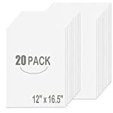 Confezione da 20 lavagne in schiuma bianca A3, 297x420 mm, spessore 5 mm, per progetti, pannelli in polistirolo, poster in ...