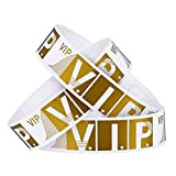 Confezione da 300 braccialetti VIP per eventi, impermeabili, in plastica VIP, braccialetti personalizzati VIP, per feste, parchi di divertimento, concerti, ...