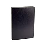 Confezione da 50 copertine per rilegatura A4, in cartone 750 g, colore: nero