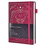 Constellations - Quaderno con copertina rigida, formato A5, 100 g/m², 400 pagine, per donne, uomini, adolescenti (Taurus)