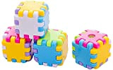 Coollooda cubo magico temperamatite forniture per studenti plastica Schoo temperamatite cubo per bambini Confezione da 4 colore casuale Magic cube