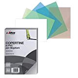 Copertina per Rilegatura in Pvc Trasparente, Formato A4, 180 Micron, Colore Trasparente, Confezione da 100 Pezzi