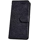 Cover Galaxy A5 2018 Portafoglio,Custodia Galaxy A8 2018 in Pelle,Fiore Mandala Premium Pu Leather Flip Case Custodia Folio Libro Protezione ...