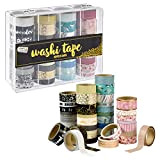 Craft Sensations Washi Tape Set | Set di 40 rotoli da 3 metri | Nastro adesivo decorativo per mascheratura in ...