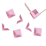 Craftelier - Set di 4 angoli a T di colore rosa per cartone | Adatti per spessori da 1,5 mm, ...