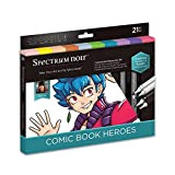 Crafter's Companion Manga & Fumetti Eroi Multicolore Premium Adulti Colorazione & Arte Set Kit Completo Penne Coloranti, Fodere Artistiche, Fogli ...