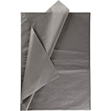 Creativ Company - Carta velina, 50 x 70 cm, 14 g, colore grigio, 25 fogli