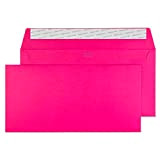 Creative Colour - Buste DL con chiusura adesiva, 114 x 229 mm, confezione da 25, colore: rosa shocking