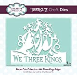 Creative Expressions Paper Cuts-Fustella per tagliabordi con scritta We Three Kings, Metallo, Die size 14.0 x 11.1 cm
