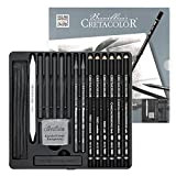 CRETACOLOR 400 30-Black Box - Set di carboncini, 20 pezzi