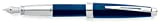 Cross Aventura - Penna stilografica con pennino M, in confezione regalo, colore: Blu